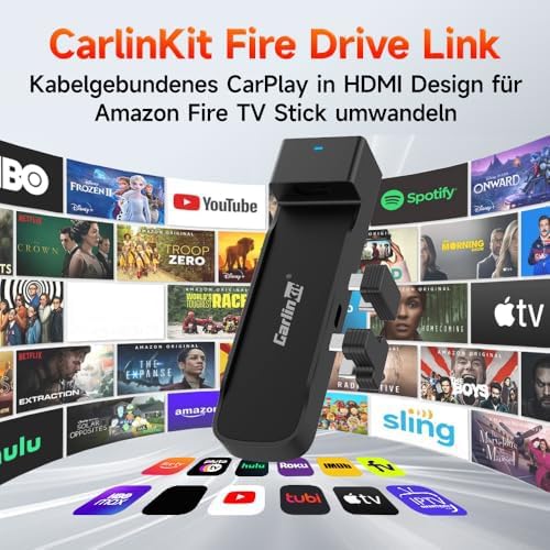 Carlinkit Fire Drive Link Pro with HDMI for Fire TV Stick Carplay Adapter