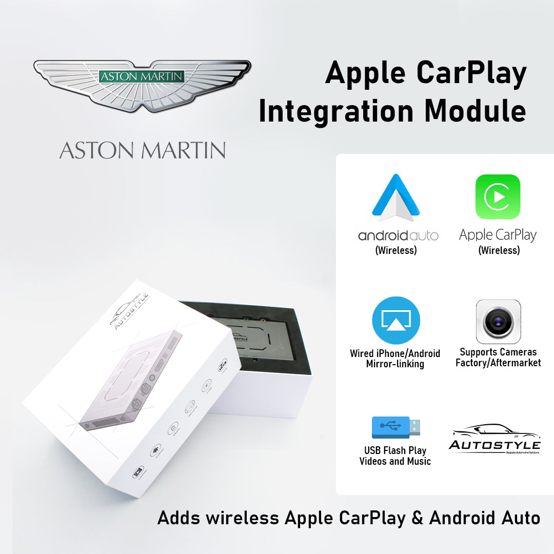 Wireless Apple CarPlay/Android Auto for Aston Martin DBS Superleggera/Vantage (2015-2018)