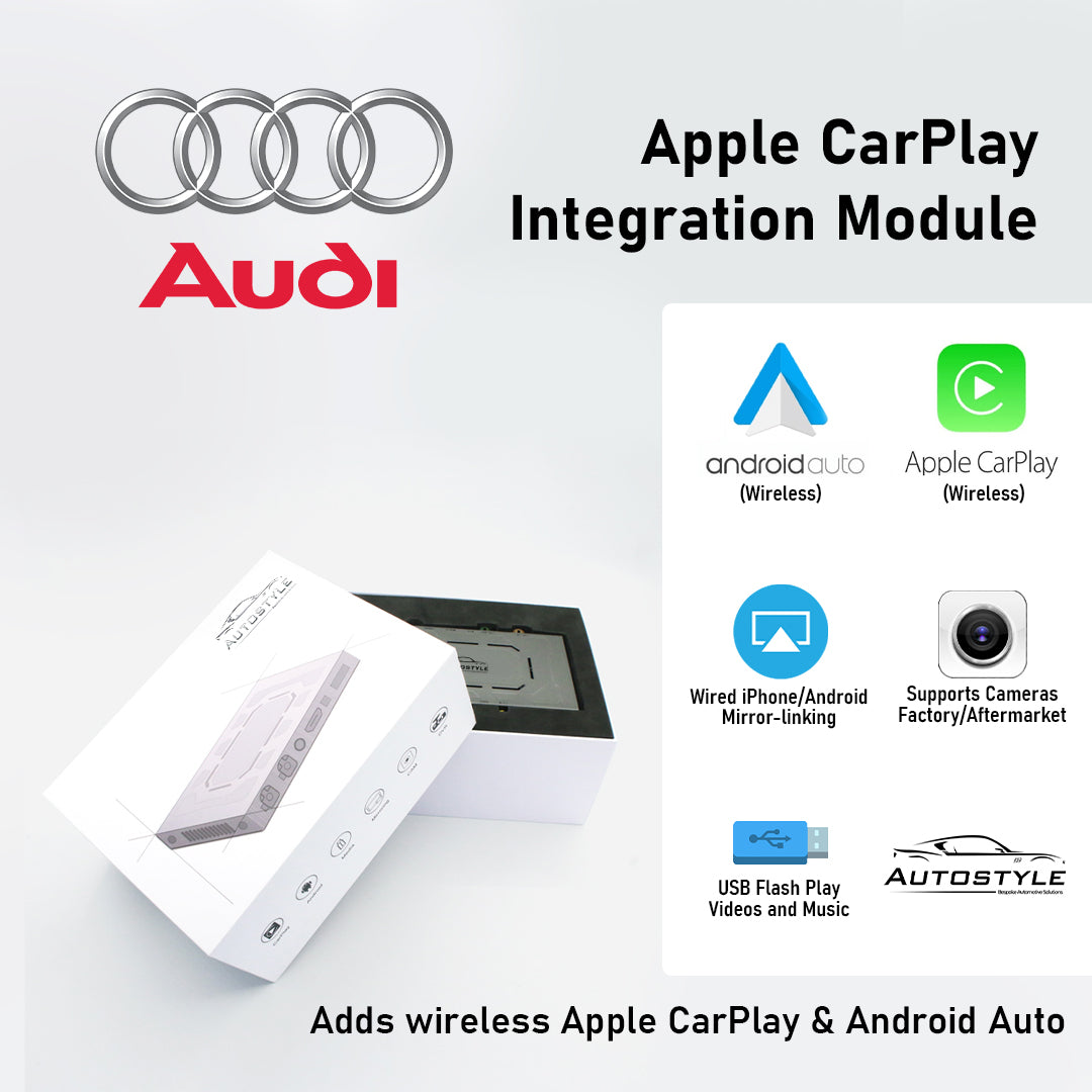 Wireless Apple CarPlay/Android Auto for Audi A3 with MMI (2012-2018)