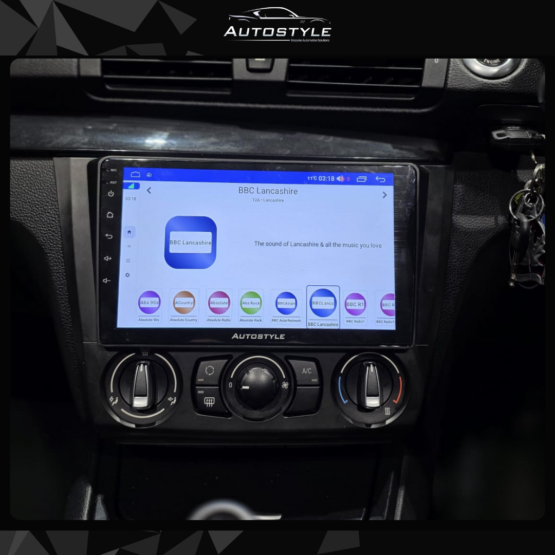 BMW 1 Series E81 E82 E87 E88 Apple Carplay / Android Auto 9" Stereo Upgrade (2004-2011)