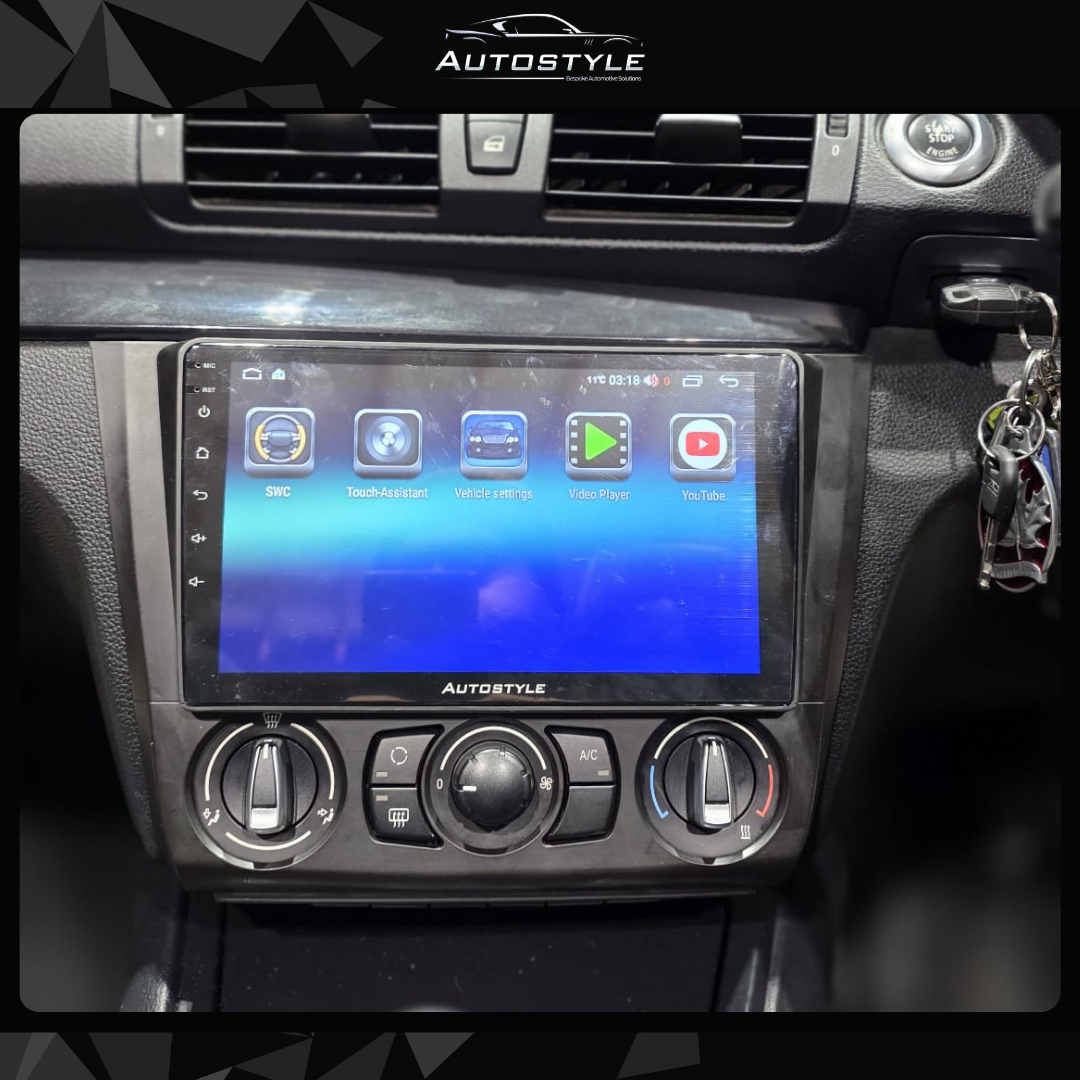 BMW 1 Series E81 E82 E87 E88 Apple Carplay / Android Auto 9" Stereo Upgrade (2004-2011)
