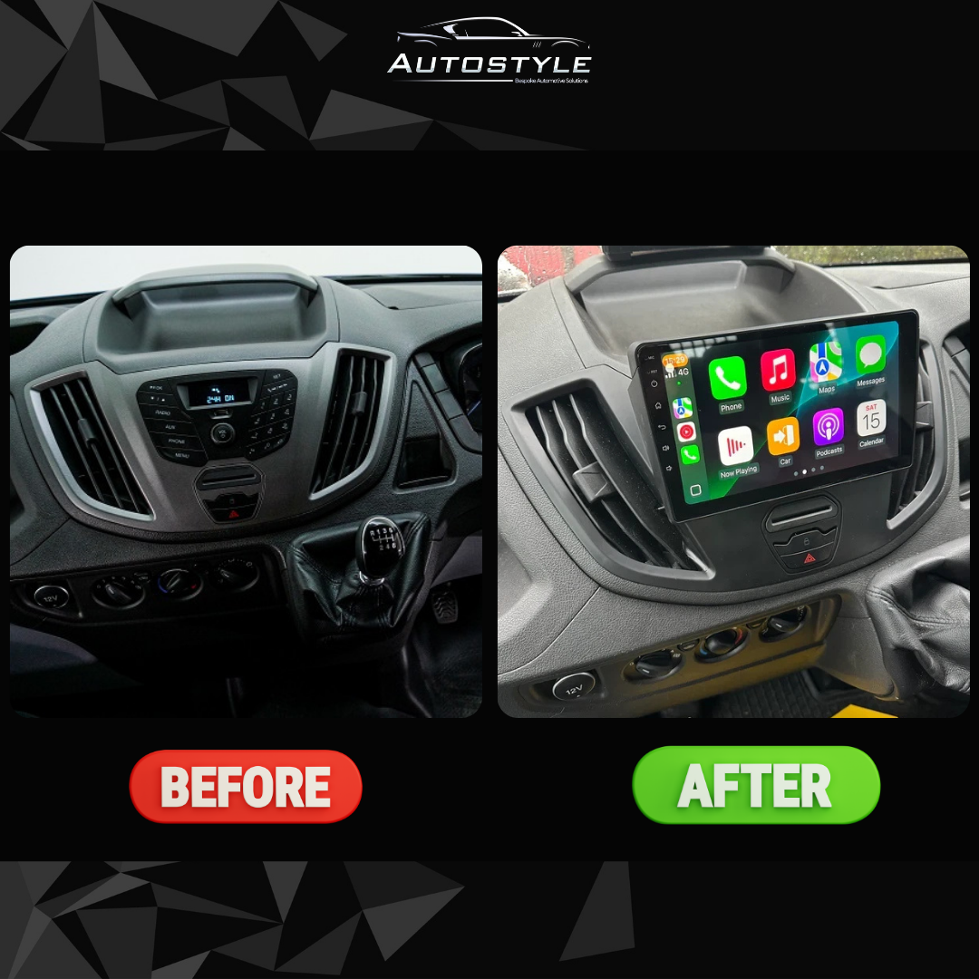Ford Transit Custom Apple Carplay / Android Auto 9" Stereo Upgrade (2012-2018)