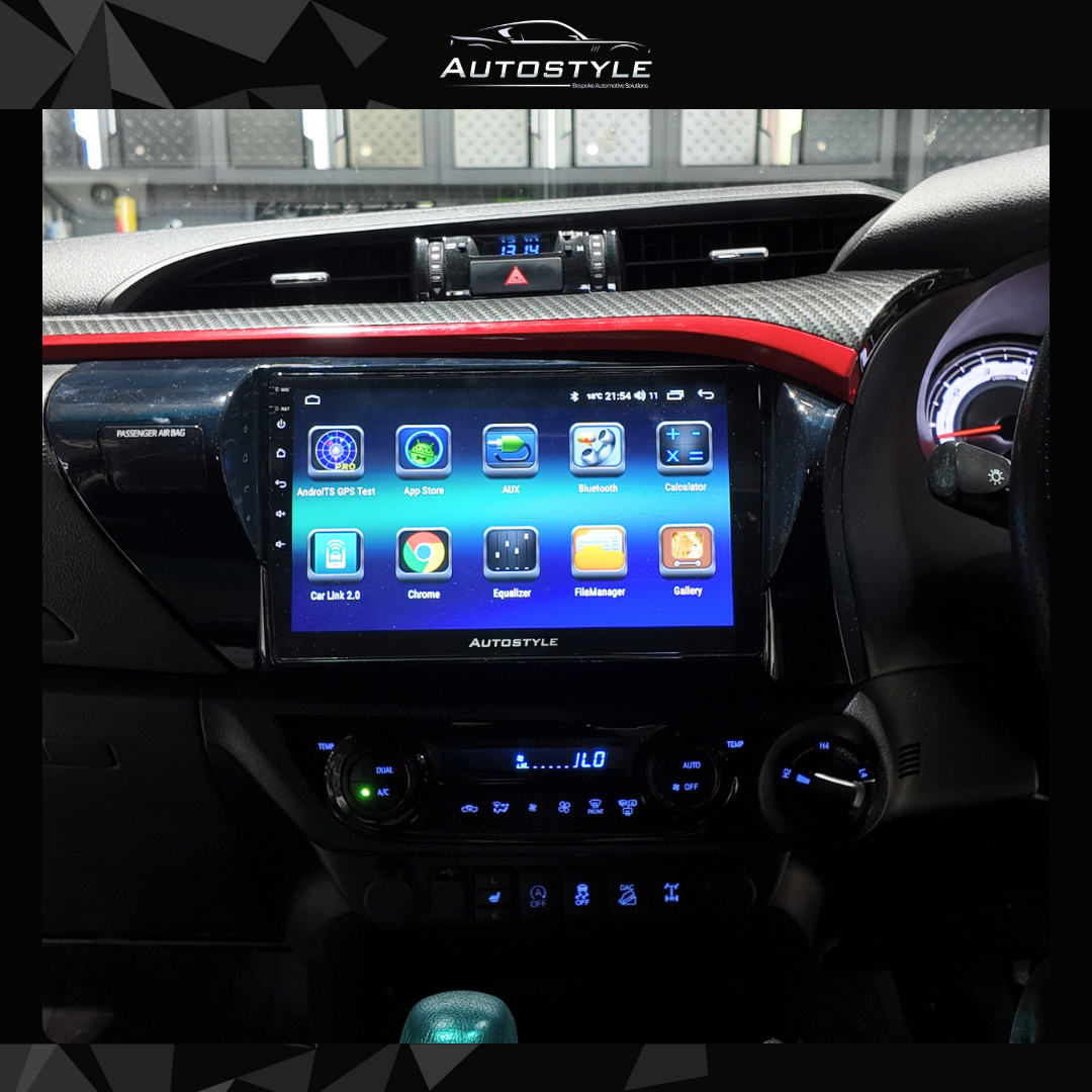 Toyota Hilux Apple Carplay / Android Auto 10" Stereo Upgrade