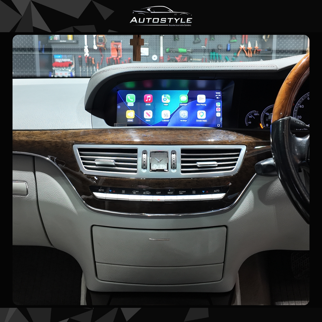 Mercedes-Benz S Class W221 (2005-2013) Apple CarPlay Android Auto 10.25" Touch Screen RHD
