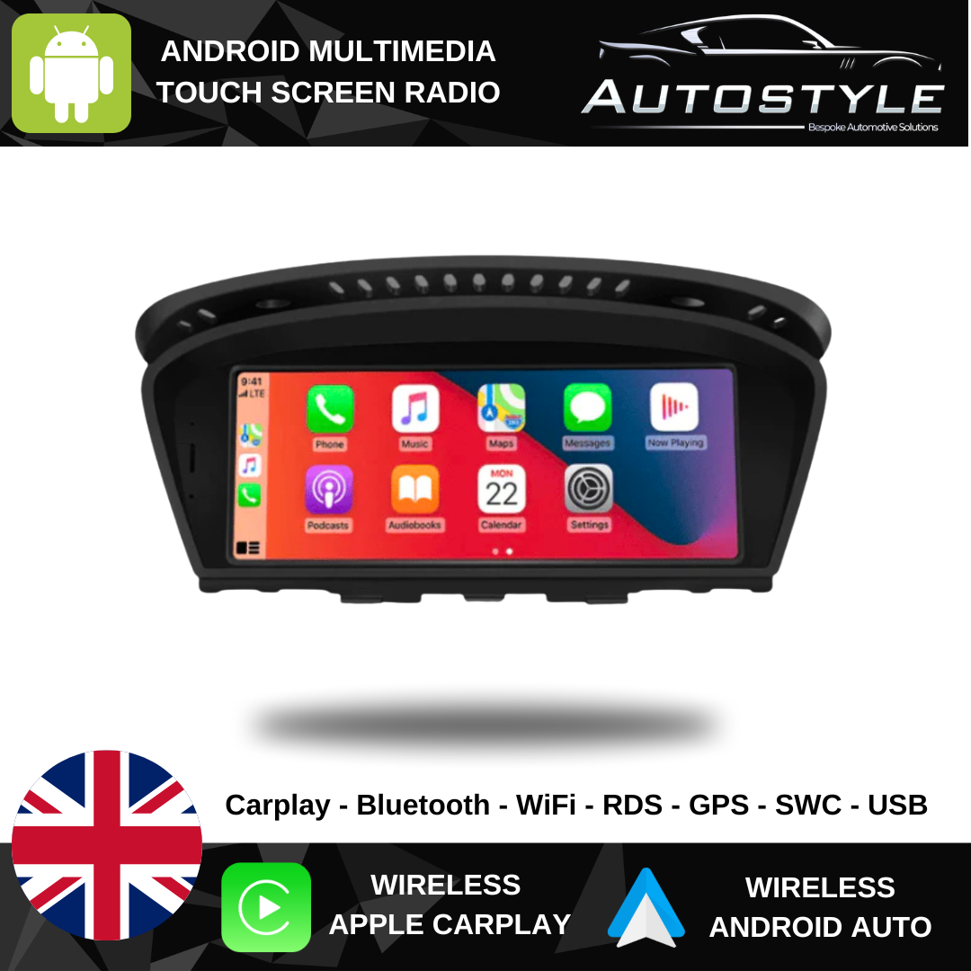 BMW 3 Series E90/E91/E92/E93 (2005-2011) Apple CarPlay Android Auto 8.8" Touch Screen