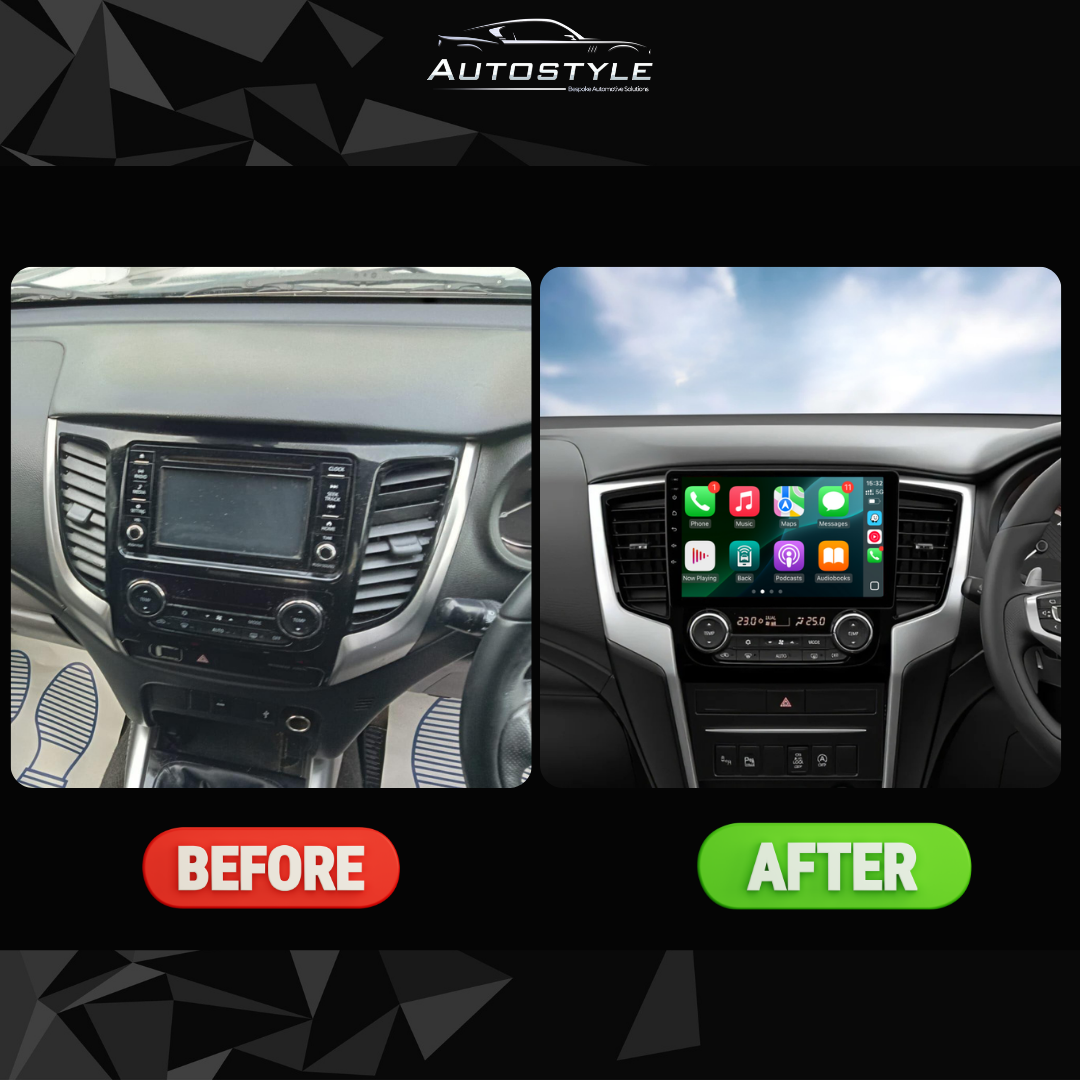Mitsubishi L200 Triton Apple Carplay / Android Auto 9" Stereo Upgrade 2019-2021