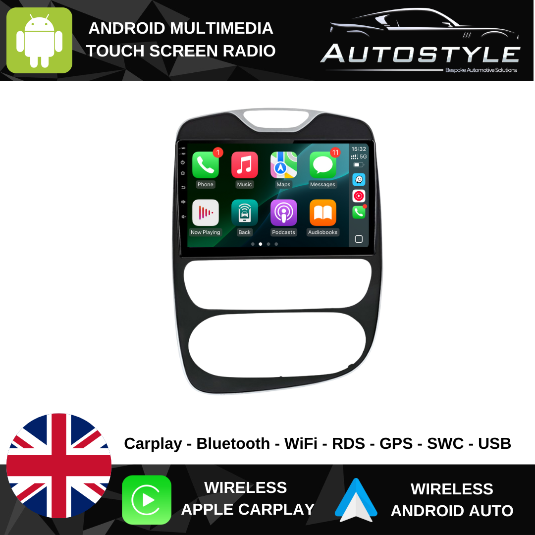 Renault Clio 4 BH98 KH98 Apple Carplay / Android Auto 10" Stereo Upgrade 2012-2019