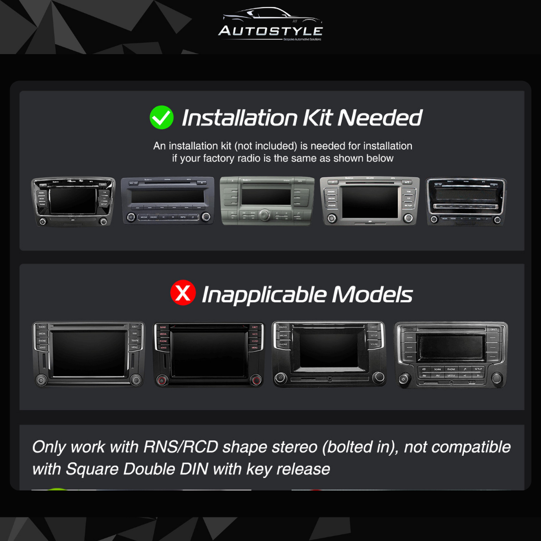 VW / Skoda / Seat UNIVERSAL Apple Carplay / Android Auto 7" Stereo Upgrade