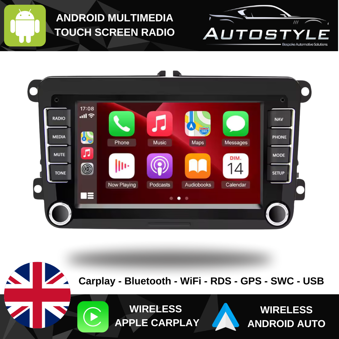 VW / Skoda / Seat UNIVERSAL Apple Carplay / Android Auto 7" Stereo Upgrade