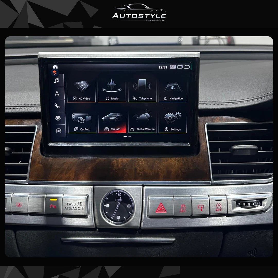 Audi A8 Apple Carplay / Android Auto 9" Flip-Out Stereo Upgrade