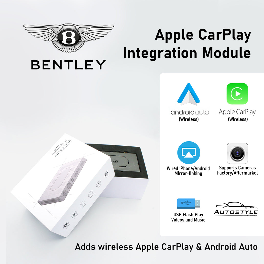 Wireless Apple CarPlay/Android Auto for Bentley Continental/ Flying Spur (2012-2017)