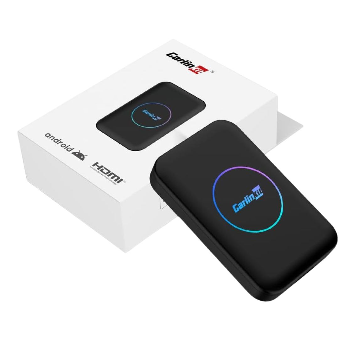 CarlinKit New AIBOX-Lite Multimedia Box, 3 in 1 System Android Independent - Converts wired CarPlay/Android Auto to wireless