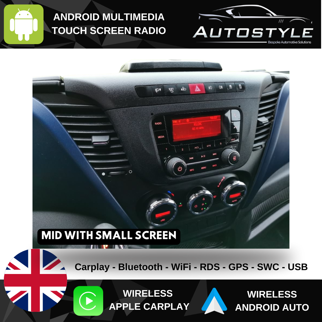 IVECO DAILY Apple Carplay / Android Auto 9" Stereo Upgrade (2014+)