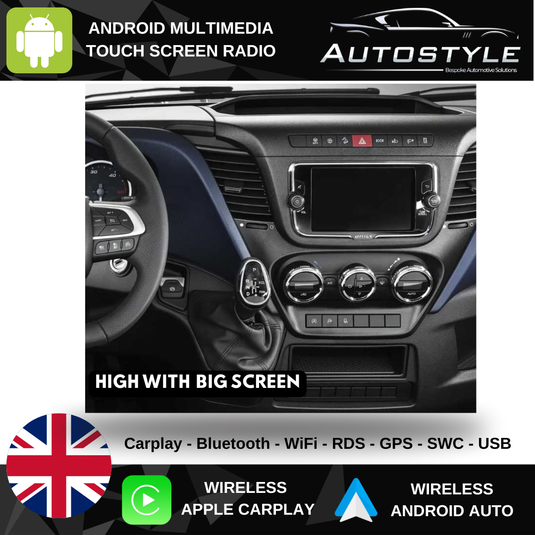 IVECO DAILY Apple Carplay / Android Auto 9" Stereo Upgrade (2014+)