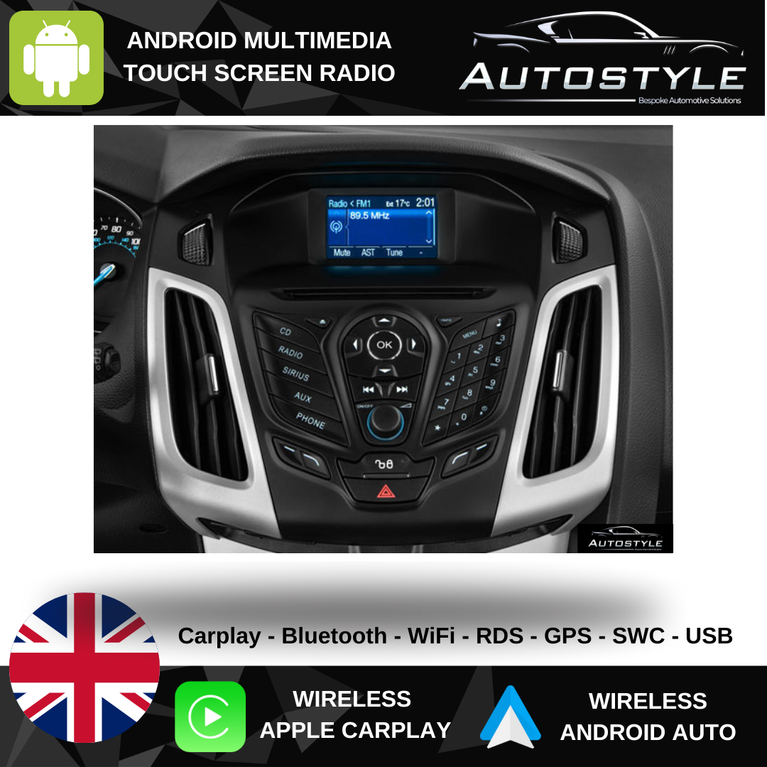 Ford Focus Apple Carplay / Android Auto 9" Stereo Upgrade (2011-18)