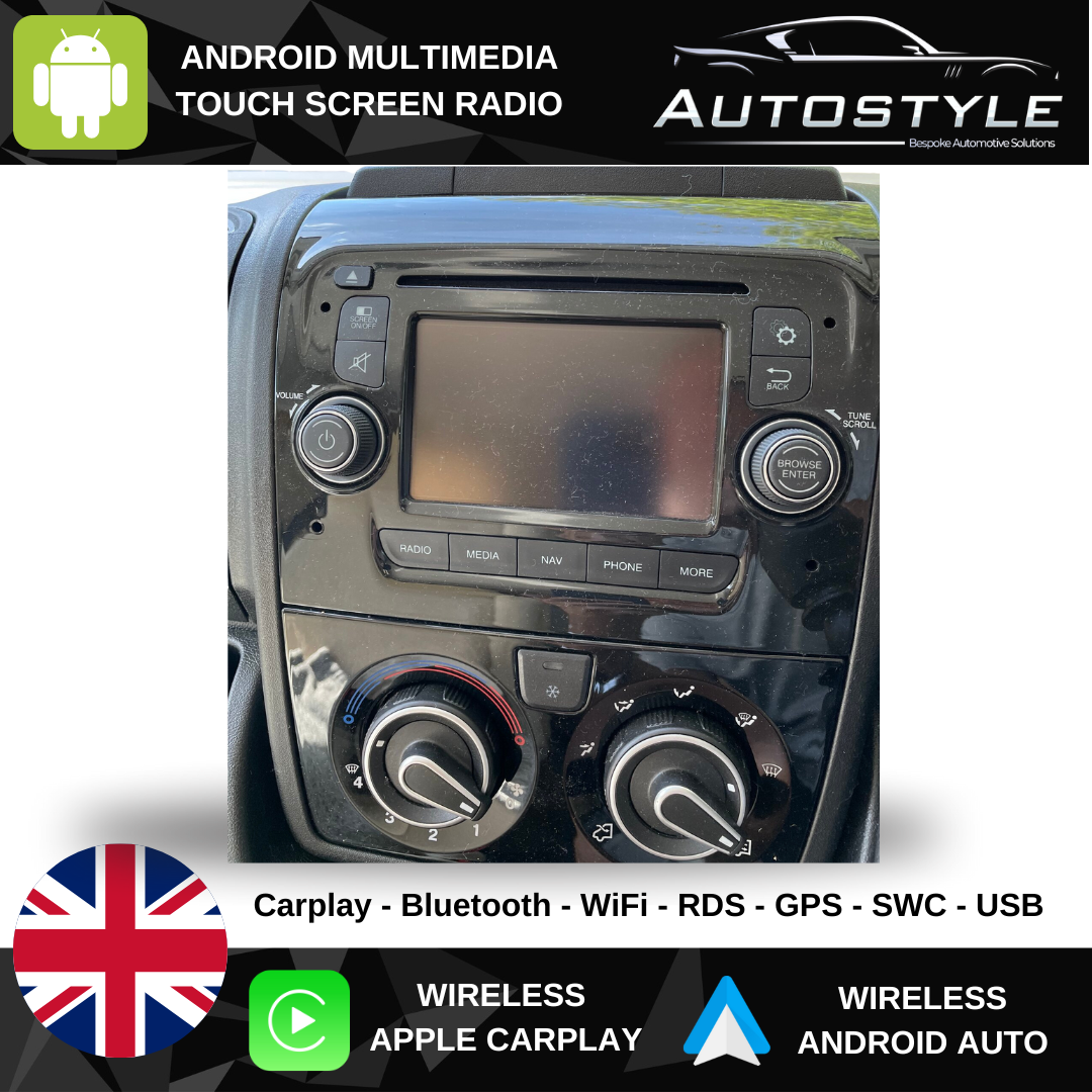 Fiat Ducato Apple Carplay / Android Auto 9" Stereo Upgrade