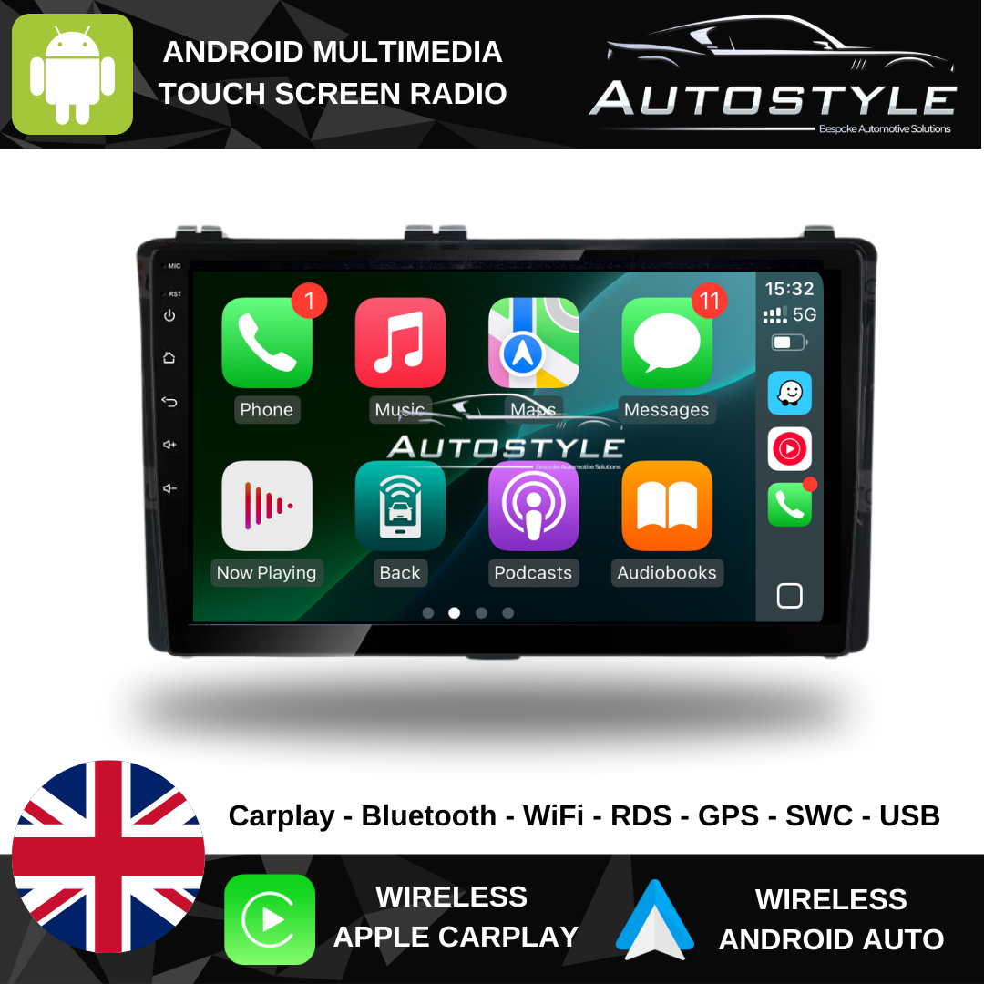Toyota Corolla E170 Apple Carplay / Android Auto 9" Stereo Upgrade 2016-2019