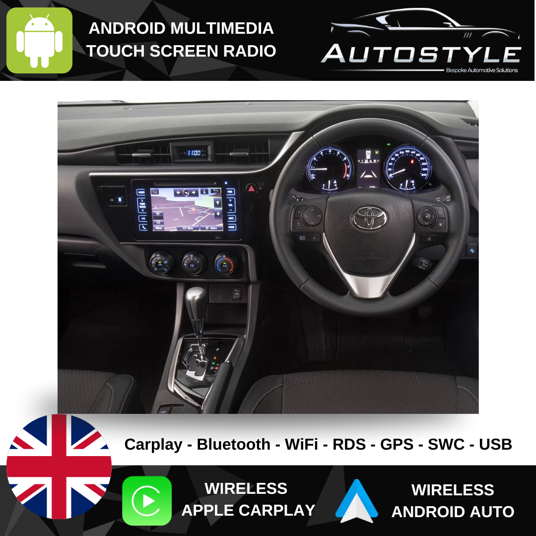 Toyota Corolla E170 Apple Carplay / Android Auto 9" Stereo Upgrade 2016-2019