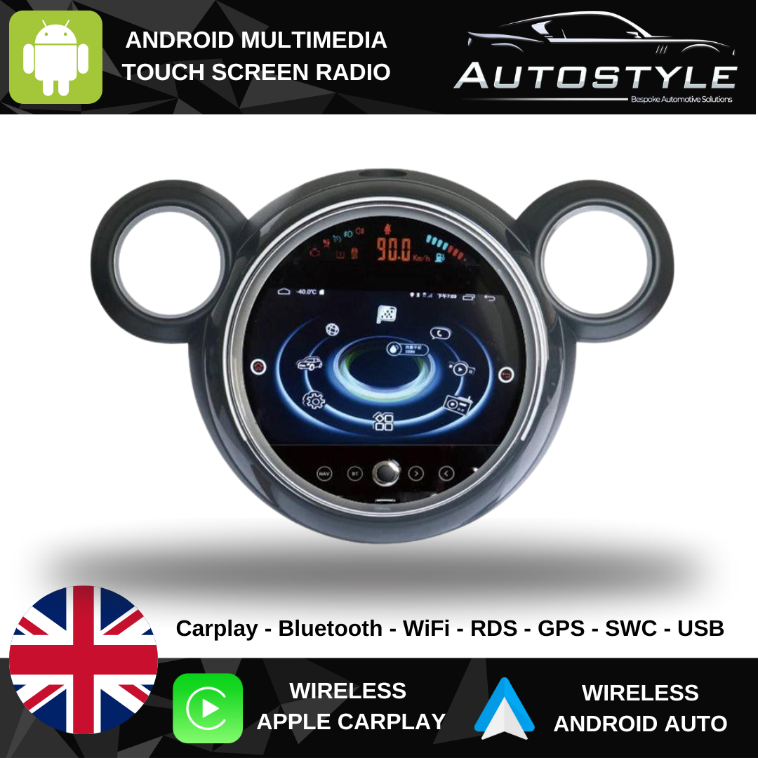 Mini Cooper S F55/F56 NBT Countryman Apple Carplay / Android Auto 9" Stereo Upgrade (2014-2016)