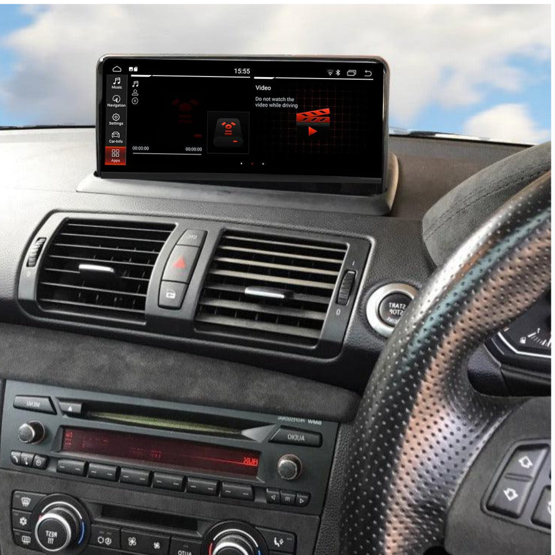 BMW 1 Series E81/E82/E87/E88 (2005-2012) Apple CarPlay Android Auto 10.25" Touch Screen