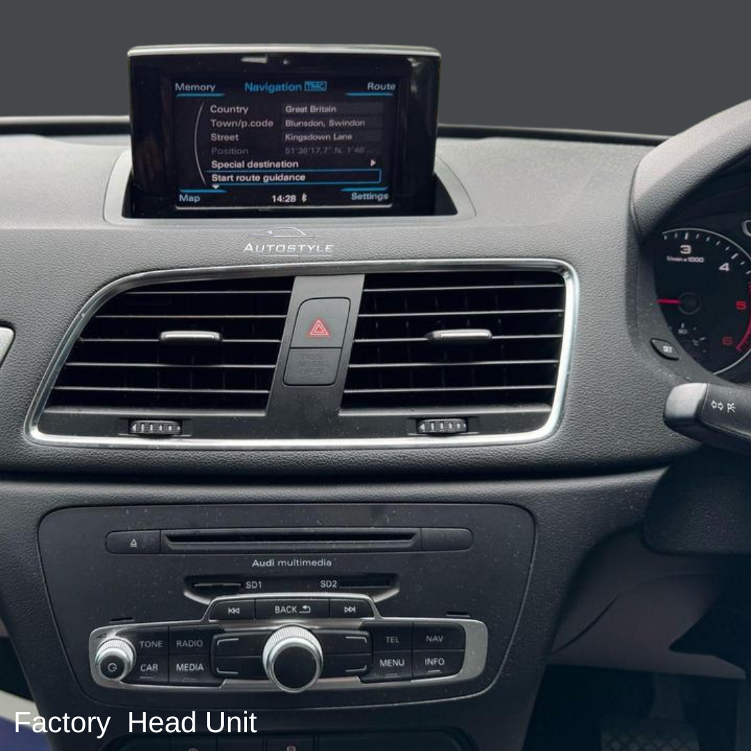 Audi Q3 Apple CarPlay Android Auto 10.25" Touch Screen Upgrade (2010-2015)