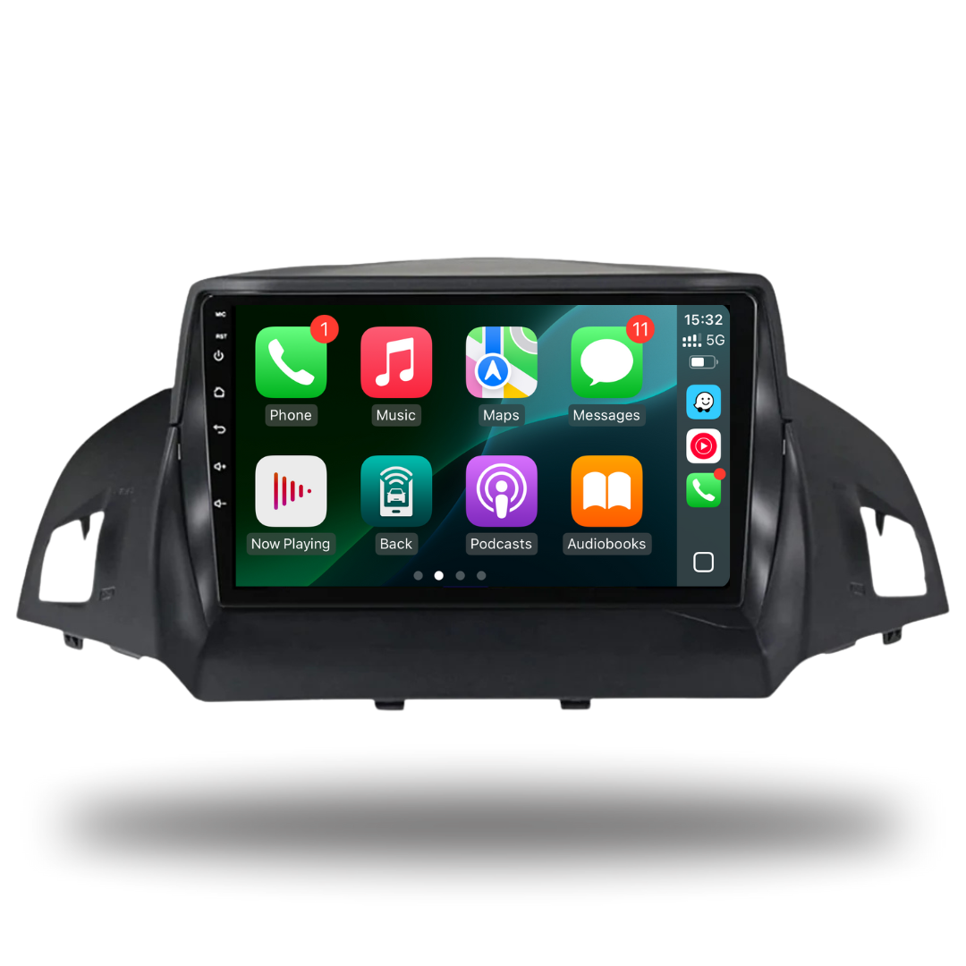 Autoradio per F-ord Escape C-Max Kuga 2013-2018 Stereo Upgrade Sostituzione 9,7 pollici TouchScreen Wireless Carplay Android Auto DSP Bluetooth WiFi SWC Navigazione GPS(Size:4 CORE 2+32G,Color:A