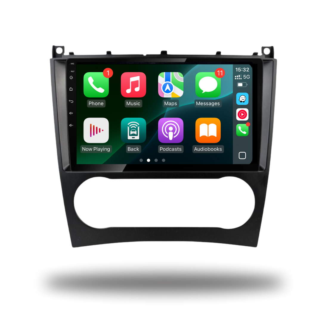 Mercedes-Benz CLK W203 C Class Apple Carplay / Android Auto 9" Stereo Upgrade