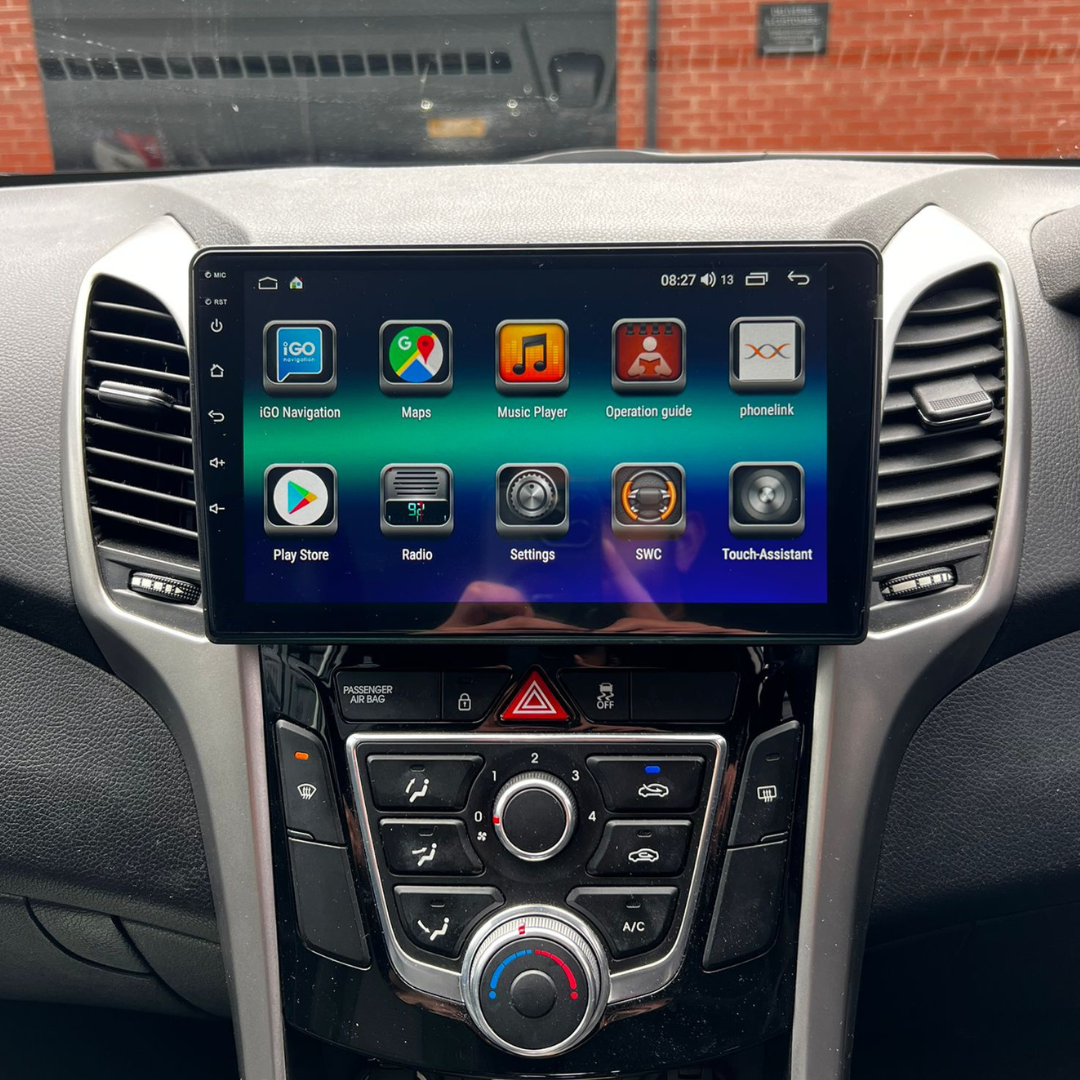 Hyundai i30 GD Elantra GT Apple Carplay / Android Auto 9" Stereo Upgrade 2011–17