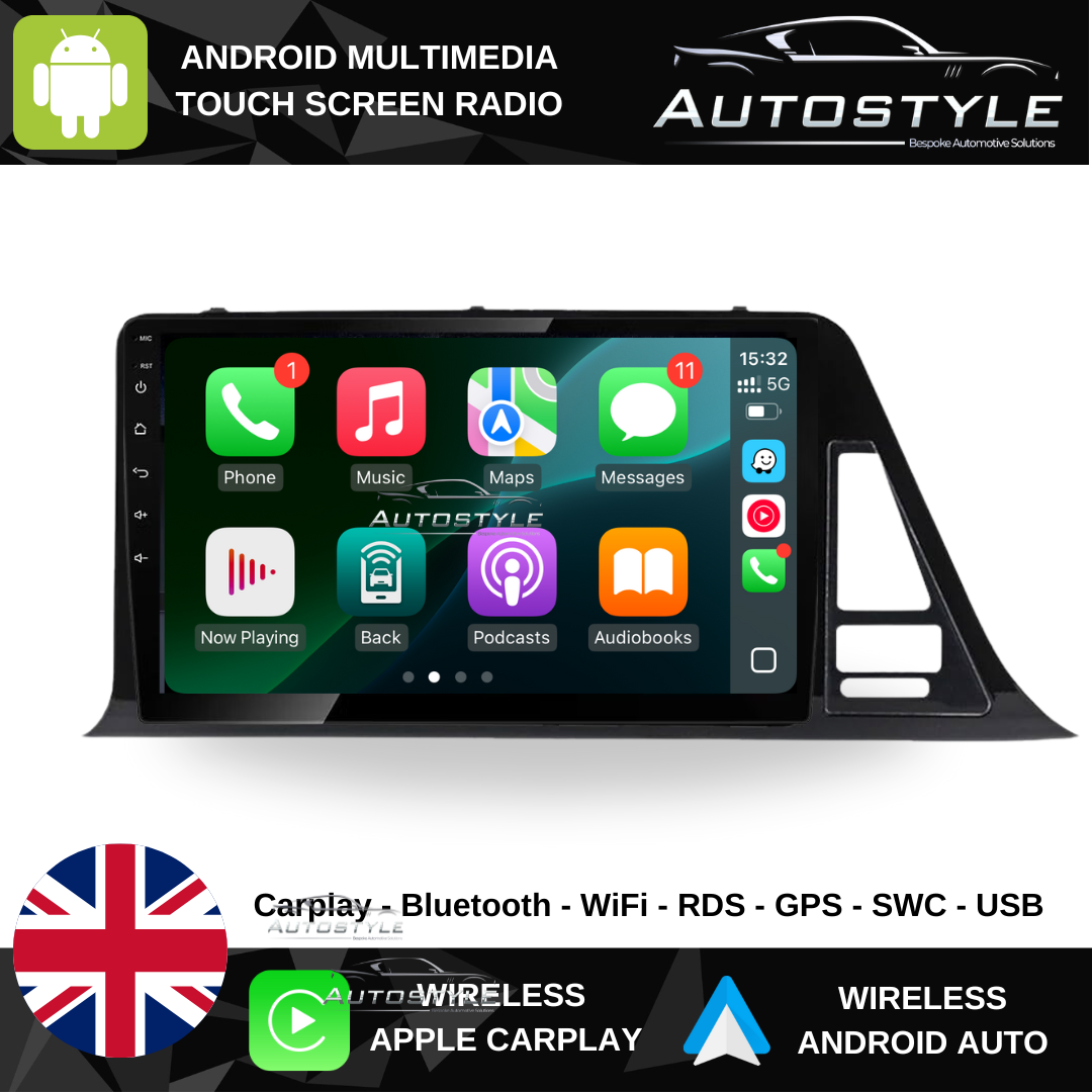 Toyota C-HR Apple Carplay / Android Auto 9" Stereo Upgrade (2016-2022) Left Hand