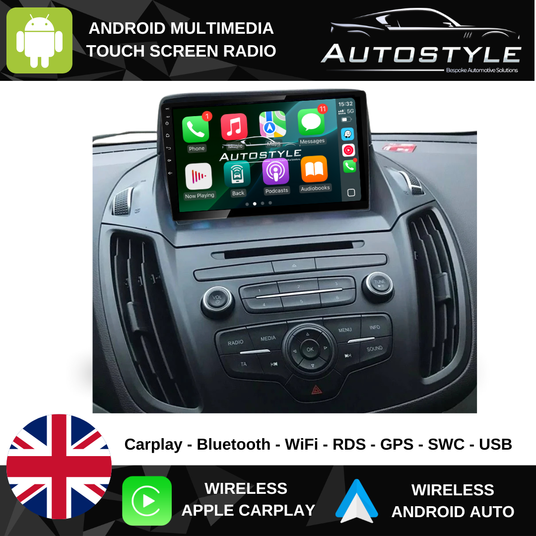 Ford Kuga C-Max Escape Apple Carplay / Android Auto 9" Stereo Upgrade 2013-2018