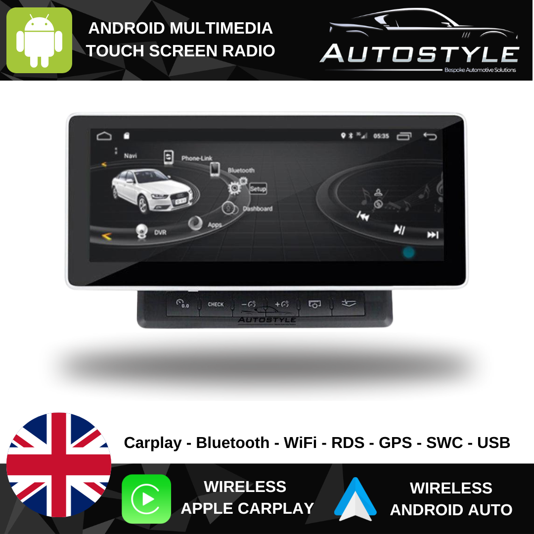 Audi RS6 (C6) (2005-2011) Apple CarPlay Android Auto 10.25" Touch Screen