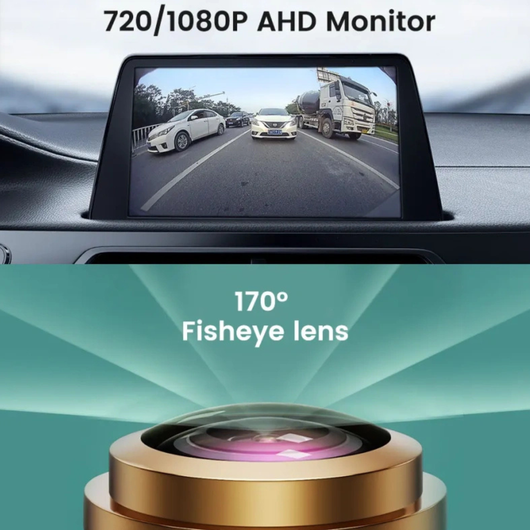 VW Transporter T5 T6 Van 1080P 170° Fisheye Lens LED Brake Light Reverse Camera