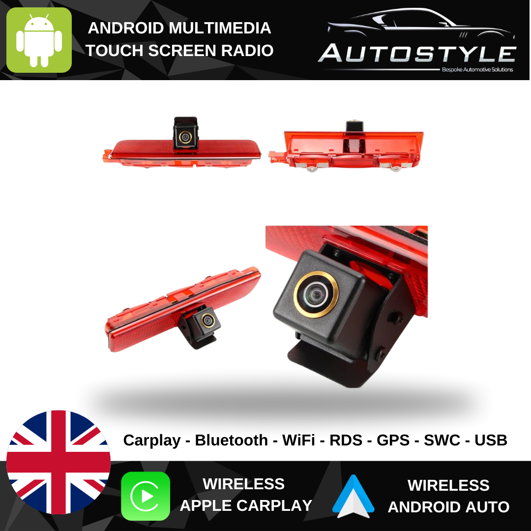 VW Caddy Barn Door 1080P HD Brake Light Reverse Camera