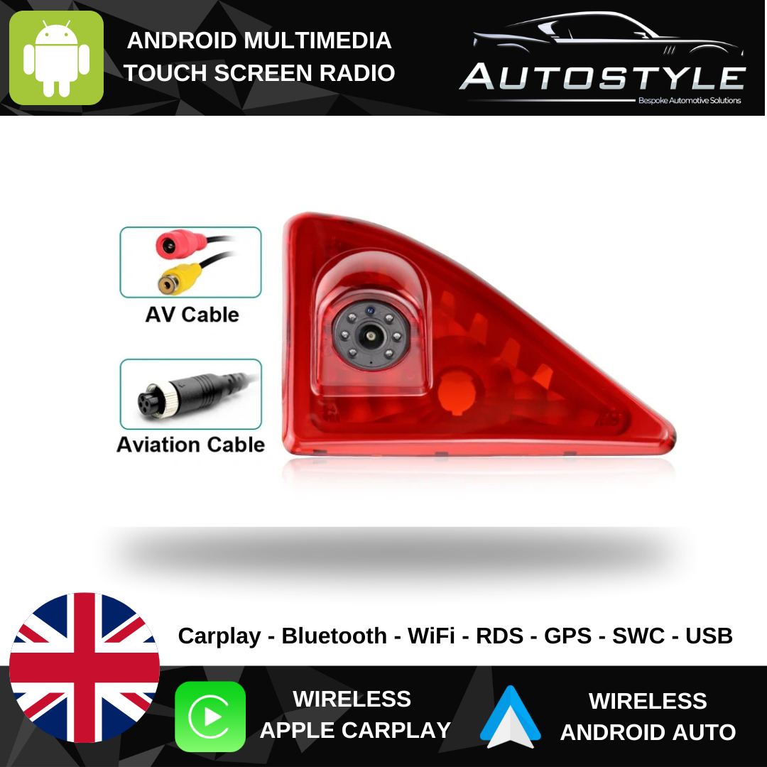 Renault Master Nissan NV400 Opel Vauxhall Movano Van 1080P Brake Light Reverse Camera For 2010-2016