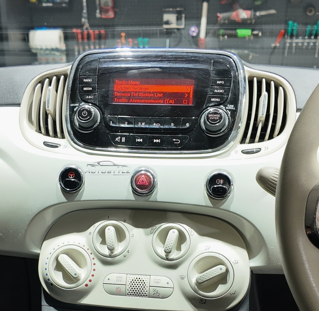 Fiat 500 Apple Carplay / Android Auto 9" Stereo Upgrade 2015+