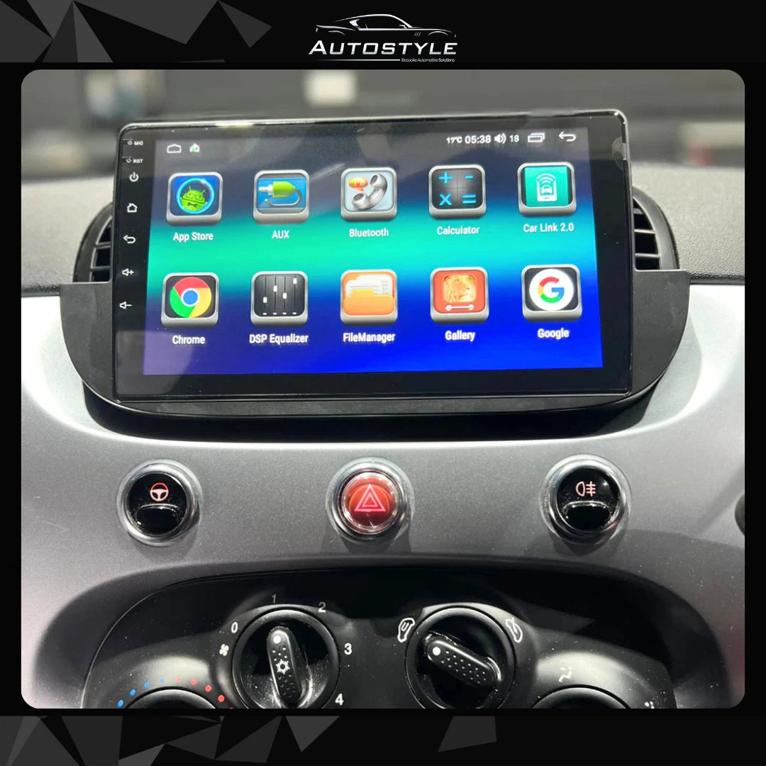 Fiat 500 Apple Carplay / Android Auto 9" Stereo Upgrade 2010-15