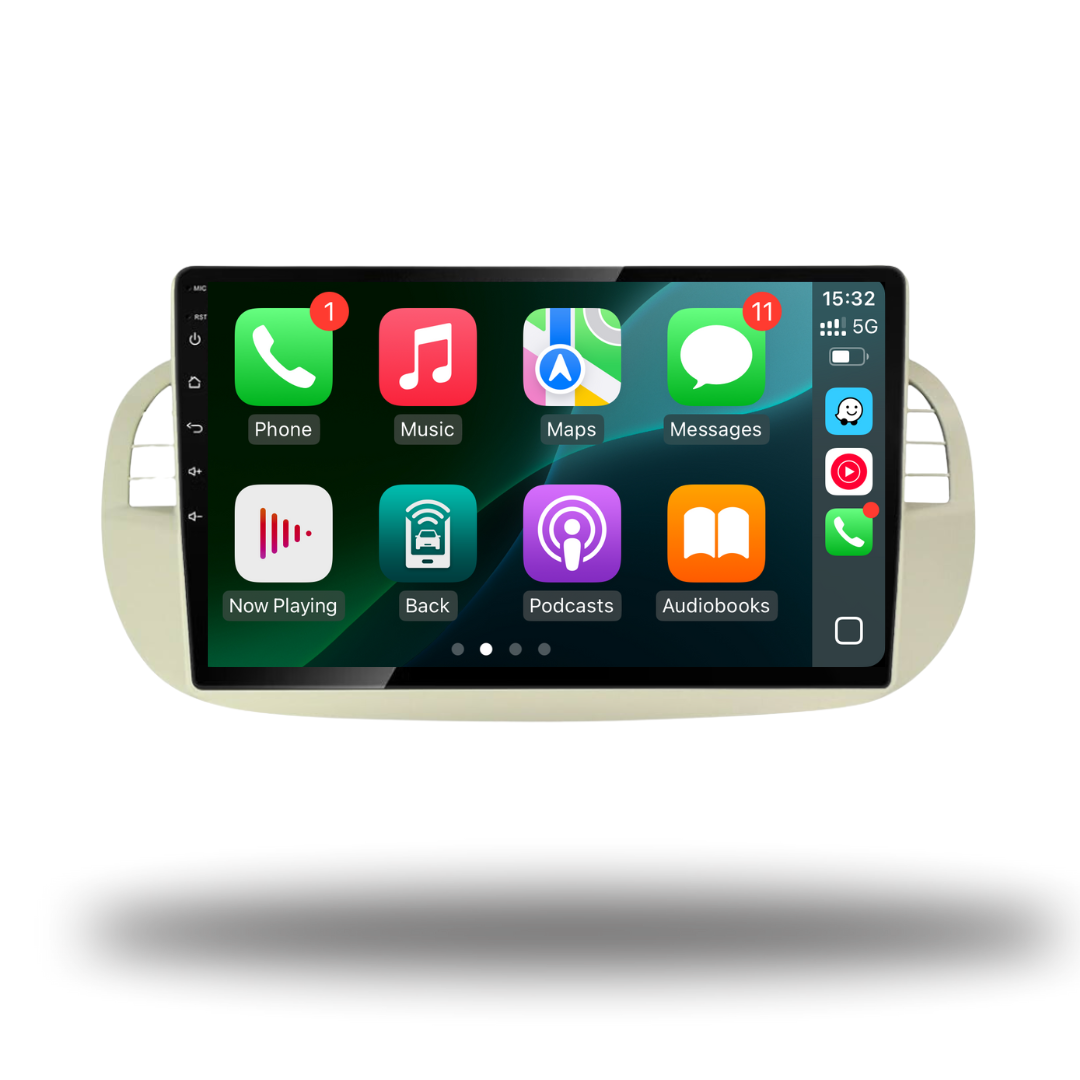 Fiat 500 Apple Carplay / Android Auto 9" Stereo Upgrade 2010-15
