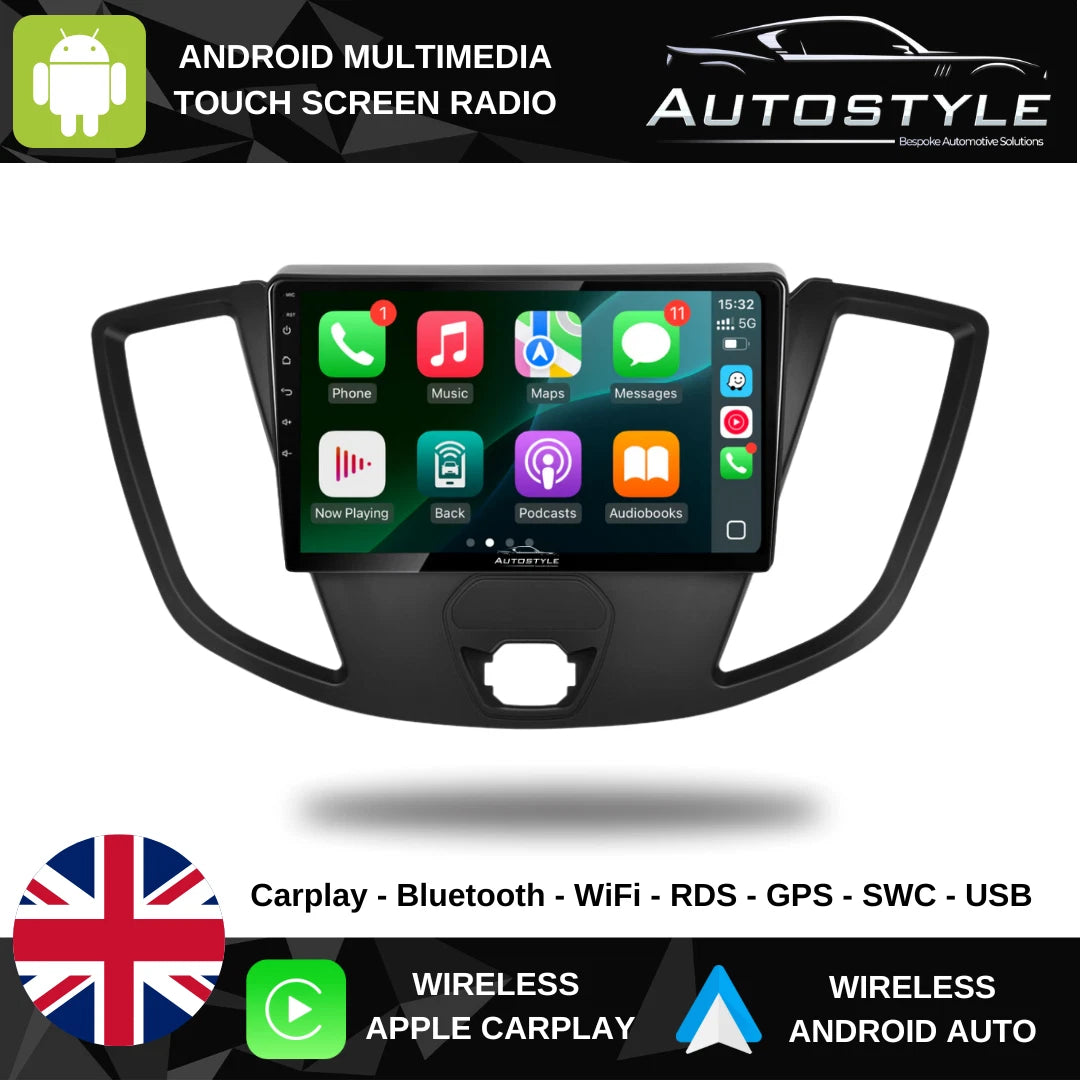 Ford Transit Apple Carplay / Android Auto 9" Stereo Upgrade (2012-2018)