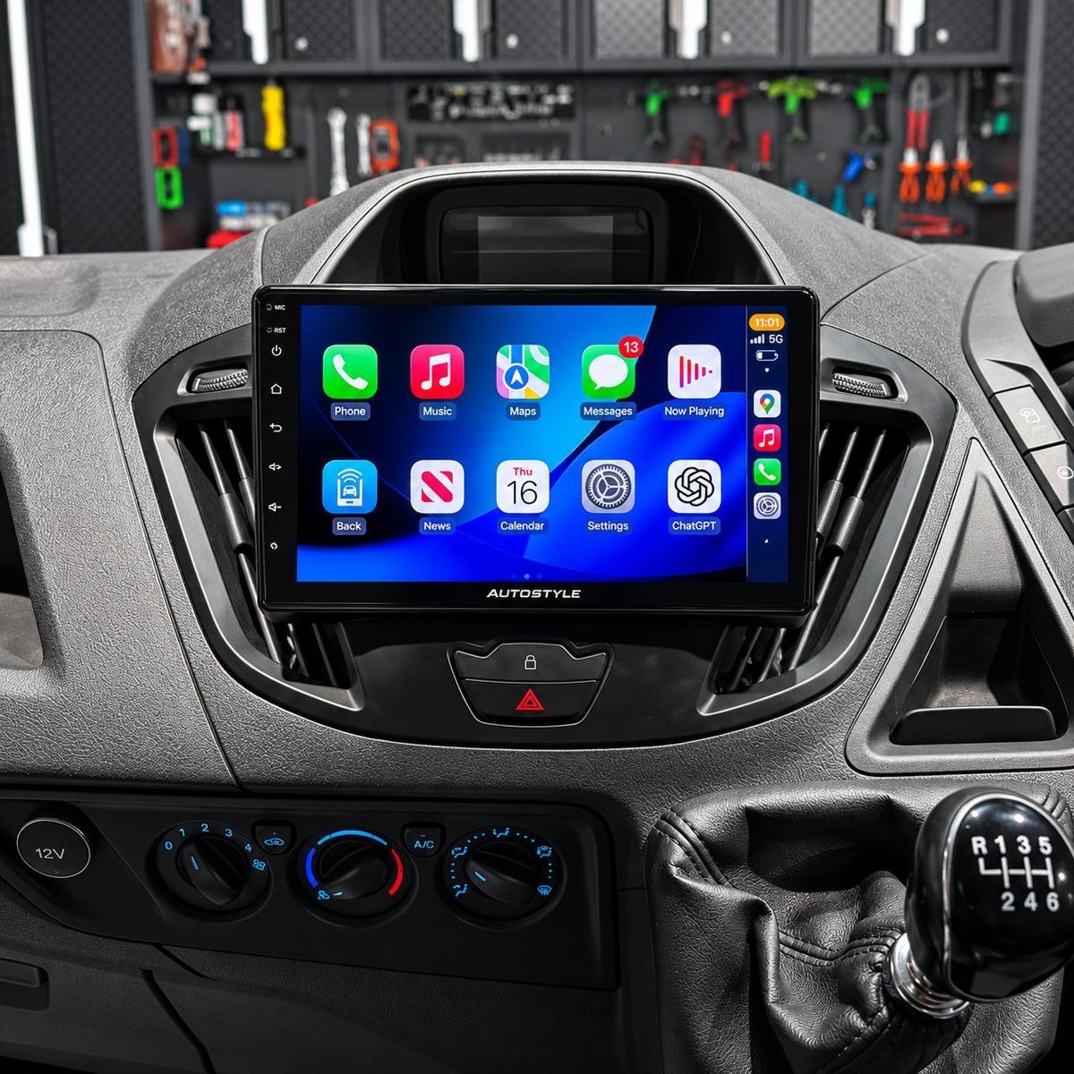 Ford Transit Custom Apple Carplay / Android Auto 9" Stereo Upgrade (2012-2018)