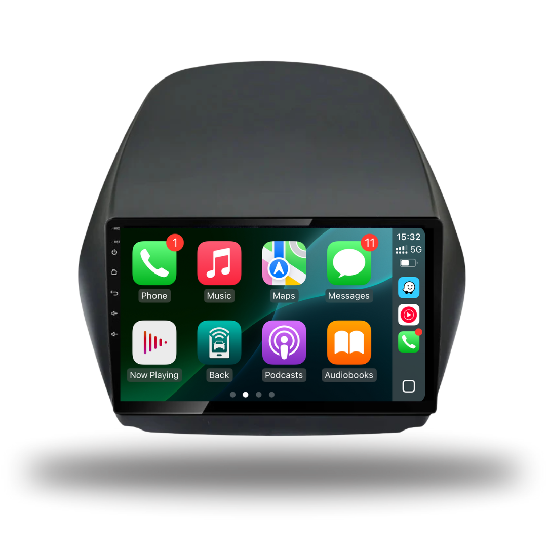 Android 11 Autoradio Voor Hyundai Tucson IX35 2009-2015 - 2 Din - 9 Inch Scherm - Ondersteuning Stuurwiel/Bluetooth/DSP Carplay Android Auto/FM RDS DAB Radio/4G Wifi/Back-up camera (Size : M500S