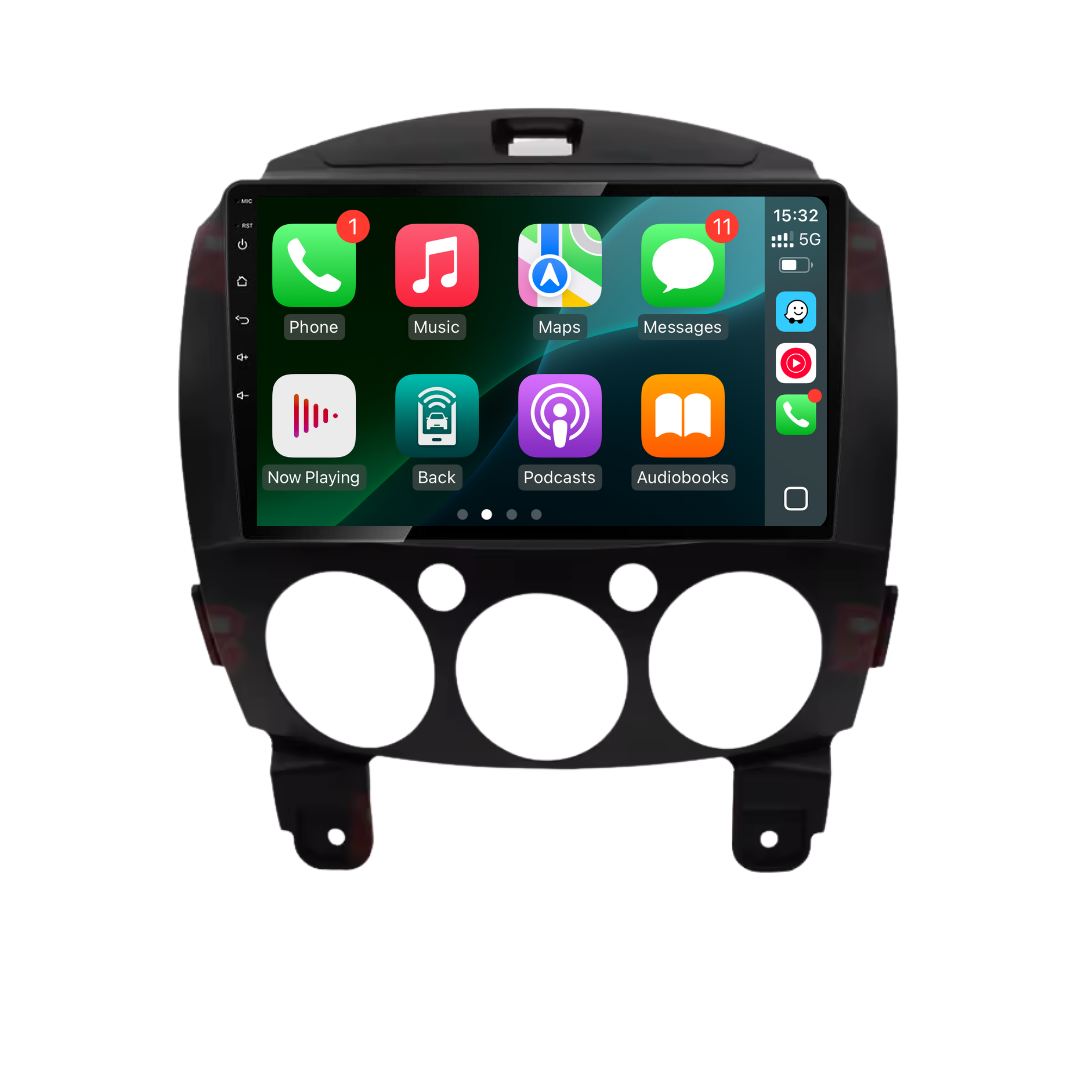 2G 64G Android Car Stereo for Mazda 2 2007-2014 with Wireless Carplay & Android Auto, 9 inch Touch Screen Car Radio with WiFi, GPS Navigation, Bluetooth, FM RDS 2G 64G Android Car Stereo for Mazda 2 2007-2014 with Wireless Carplay & Android Auto, 9 inch Touch Screen Car Radio with WiFi, GPS Navigation, Bluetooth, FM RDS