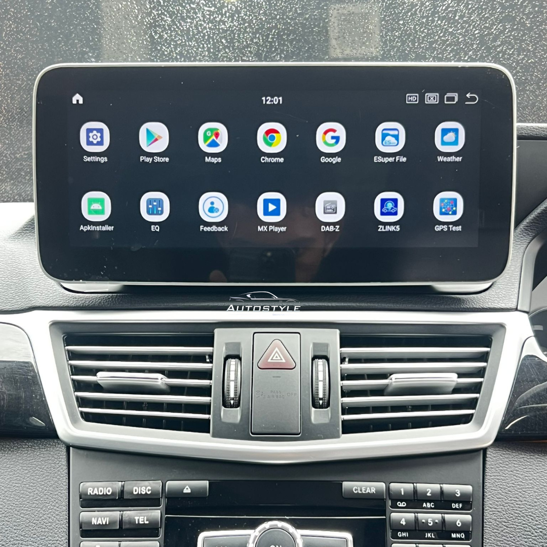 Mercedes-Benz E Class C207/A207 (2010-2016) Apple CarPlay Android Auto 10.25" Touch Screen RHD 2-Door Coupe
