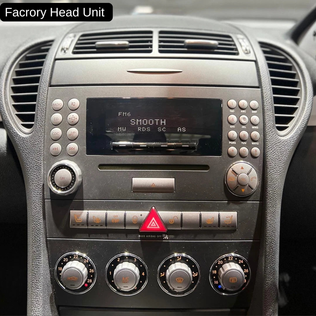 Mercedes-Benz SLK Apple Carplay / Android Auto 9" Stereo Upgrade (2004-2011)