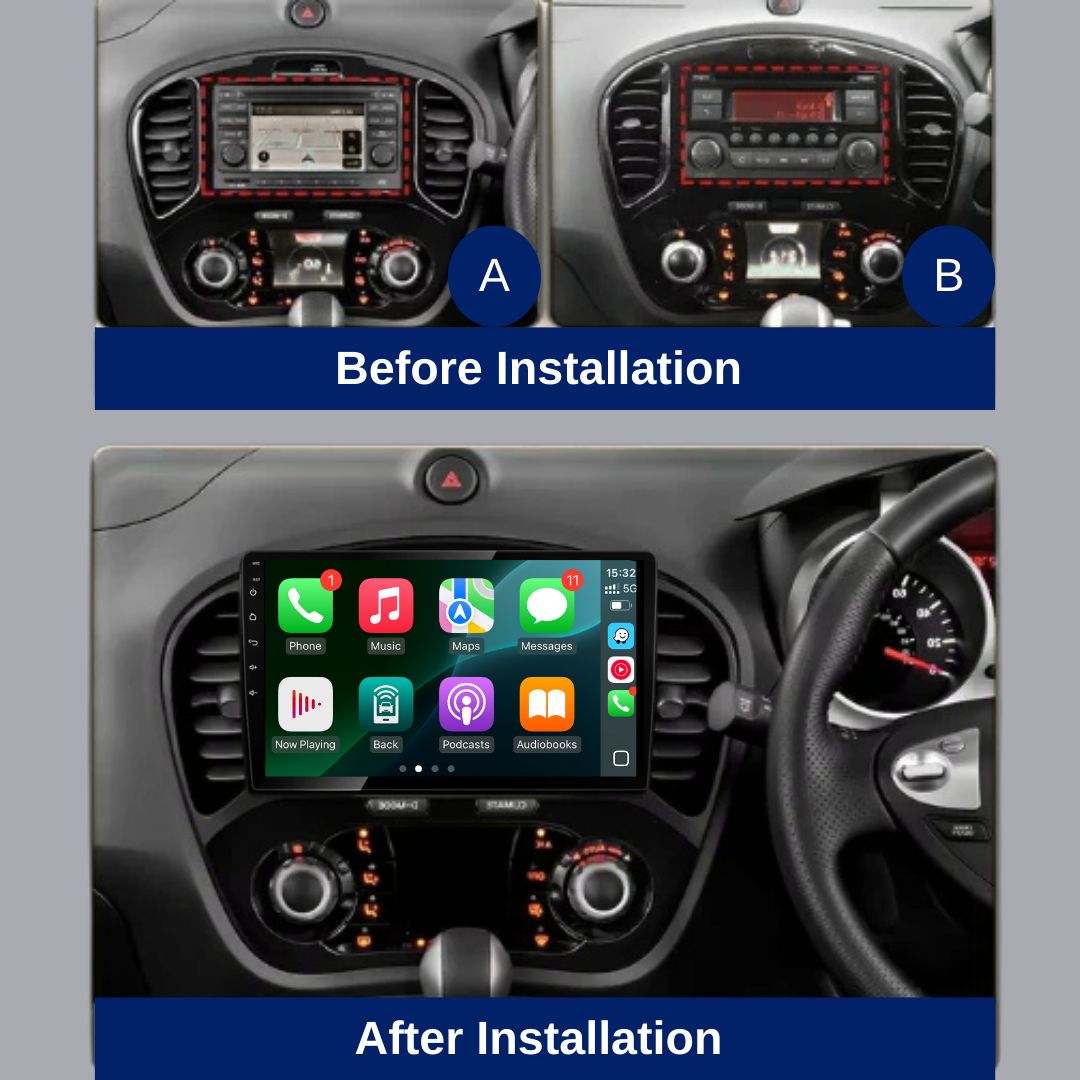 Nissan Juke Infiniti ESQ Apple Carplay / Android Auto 9" Stereo Upgrade 2010-2019