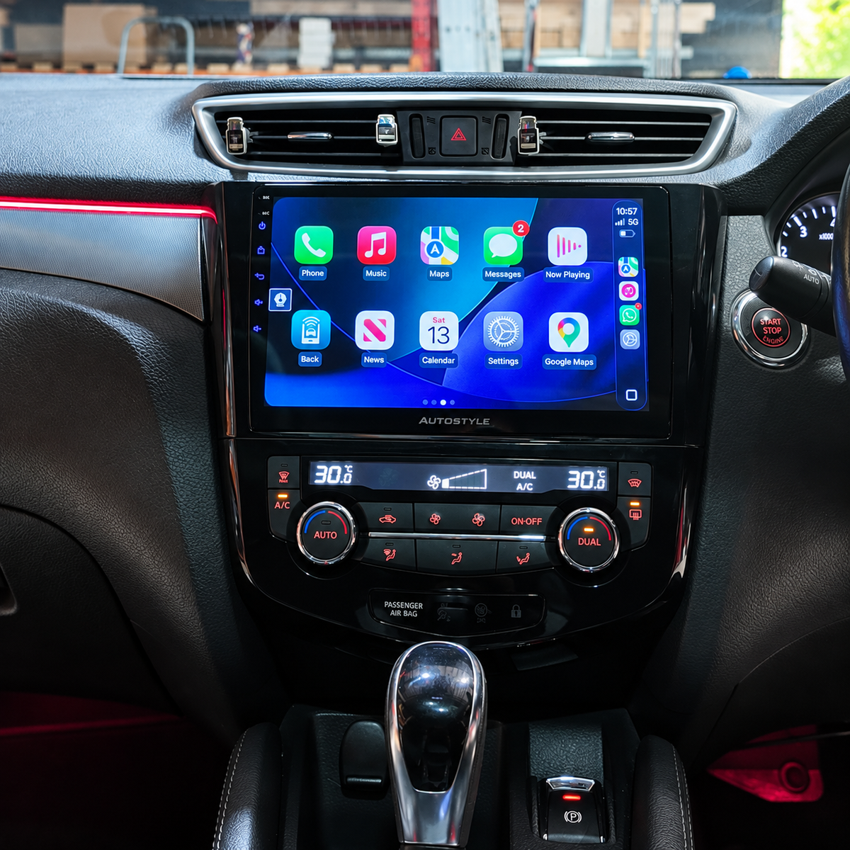Nissan Qashqai / X-Trail Rogue T32 Apple Carplay / Android Auto 10" Stereo Upgrade (2013-20)
