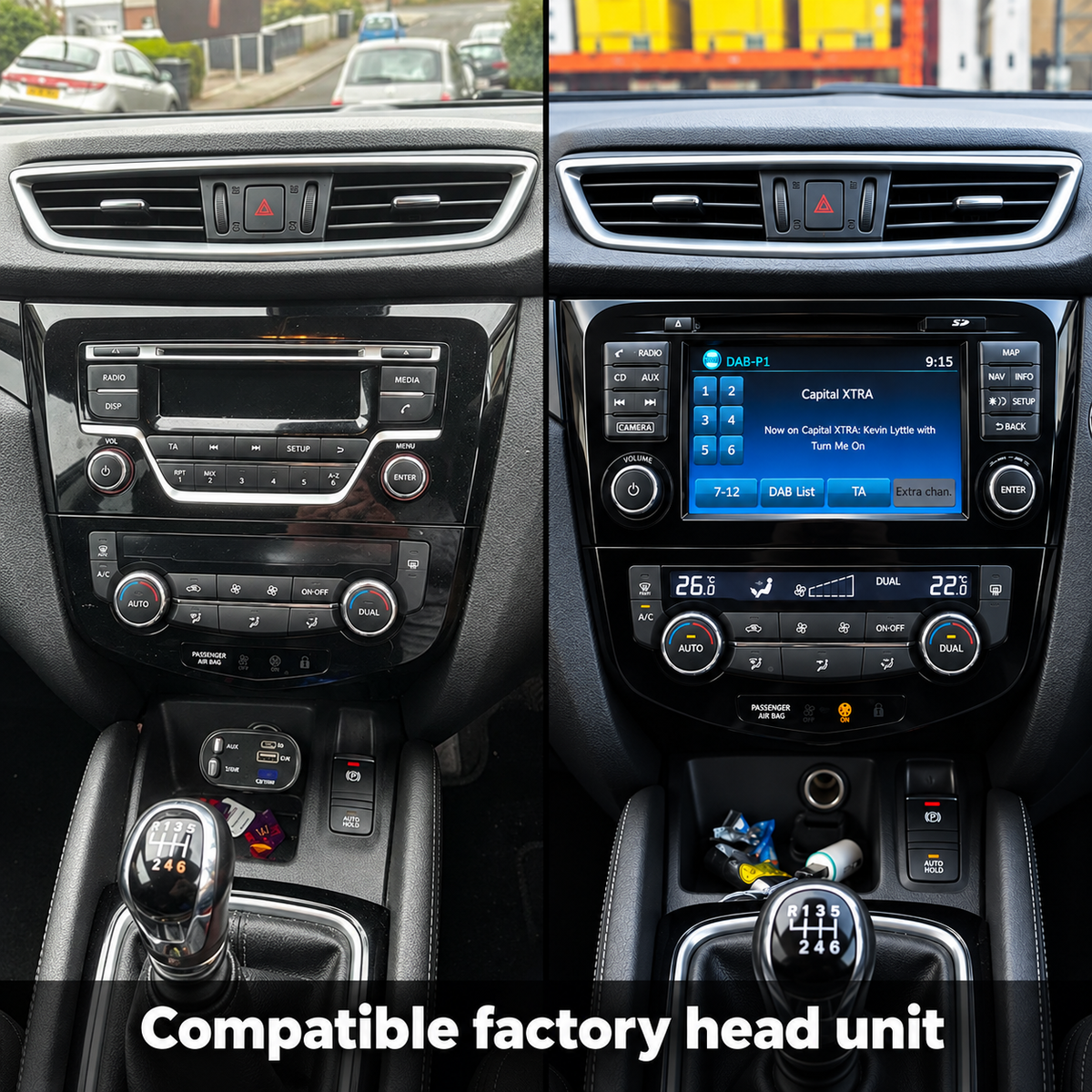 Nissan Qashqai / X-Trail Rogue T32 Apple Carplay / Android Auto 10" Stereo Upgrade (2013-20)