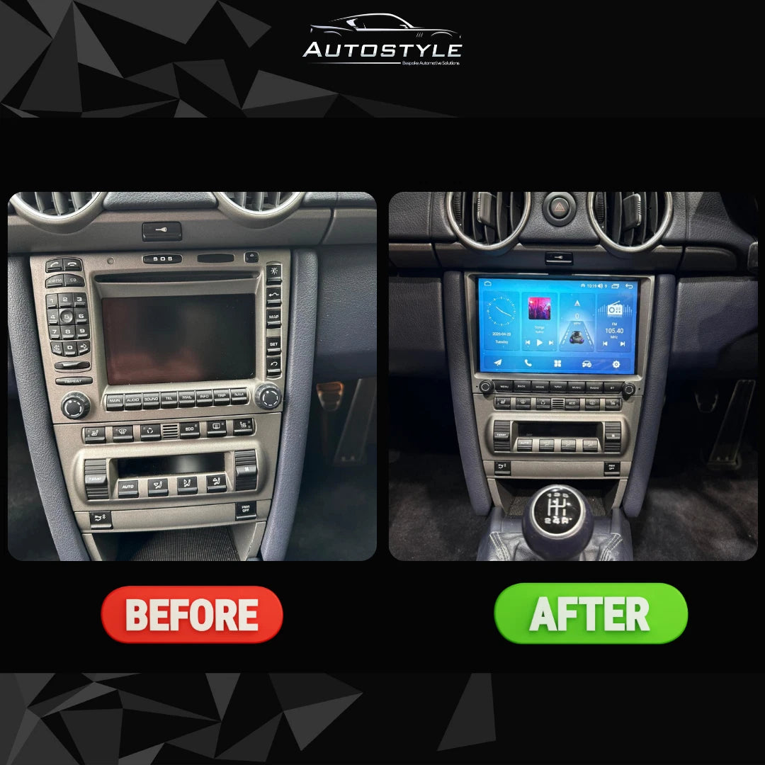 Porsche BOXSTER Apple Carplay / Android Auto 9" Stereo Upgrade