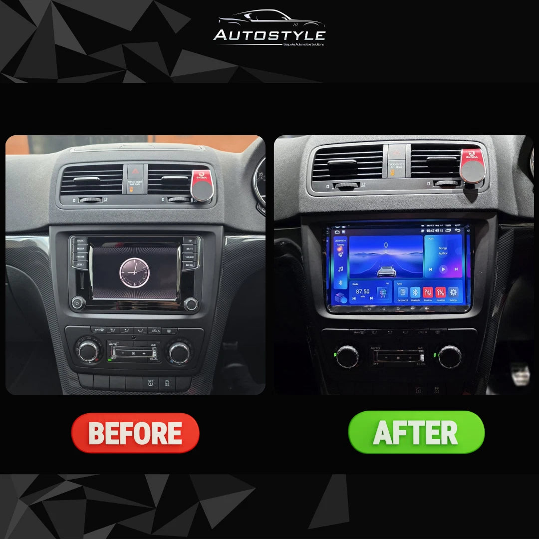Skoda Yeti Apple Carplay / Android Auto 9" Stereo Upgrade 2009-2017