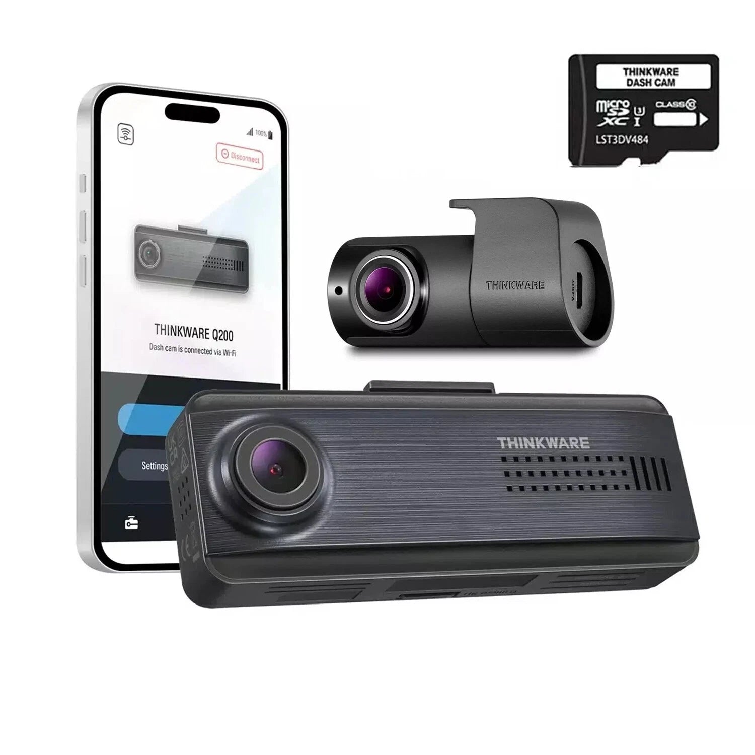 Thinkware Dash Cam Q200 2K Camera Dash Camera