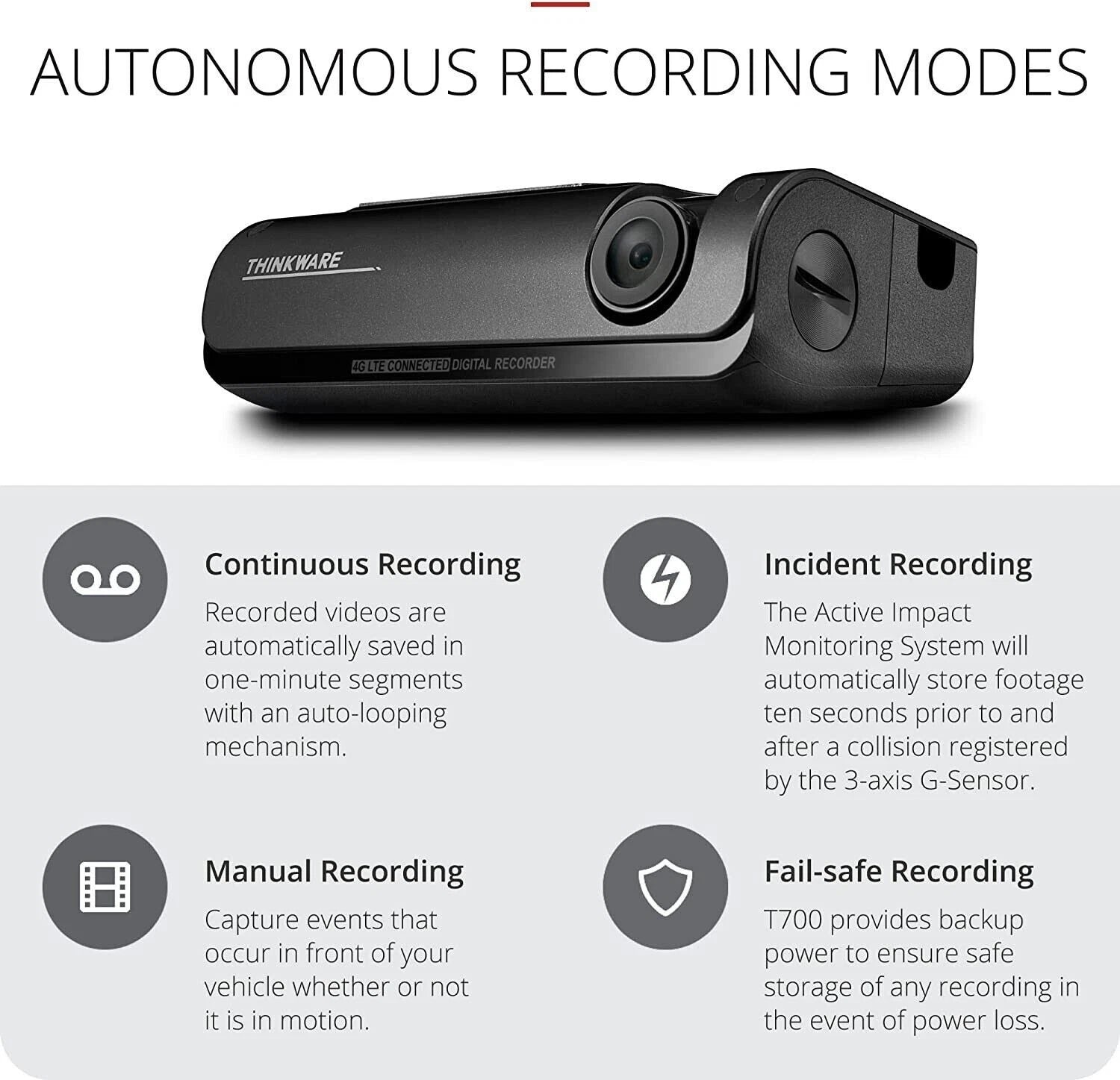 Thinkware Dash Cam T700